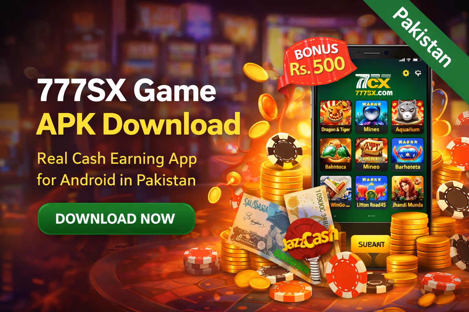 777SX promotional banner